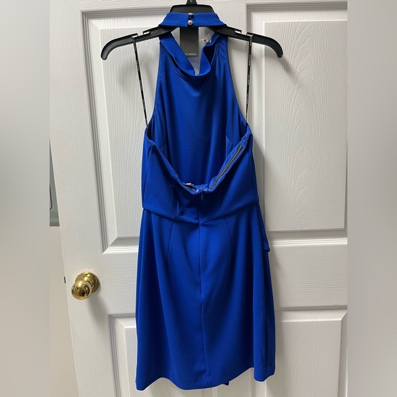 Julia Jordan Sleeveless Cowl Halter Neck Asymmetric Dress - Picture 3 of 10